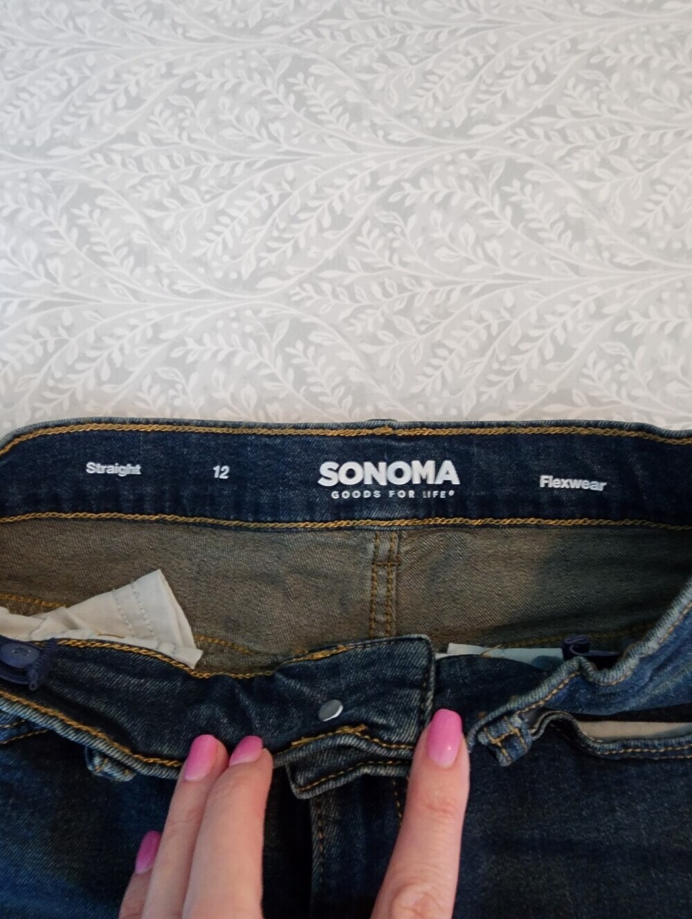 Sonoma Goods For Life Straight-Fit Flexwear Denim Jeans, Boys Size 12 - Picture 4 of 7